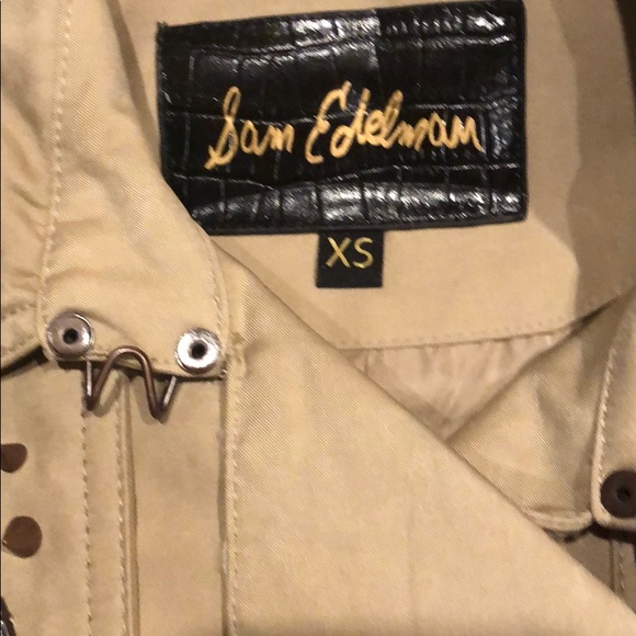 Sam Edelman szXS studded short trench in stone - Picture 3 of 11